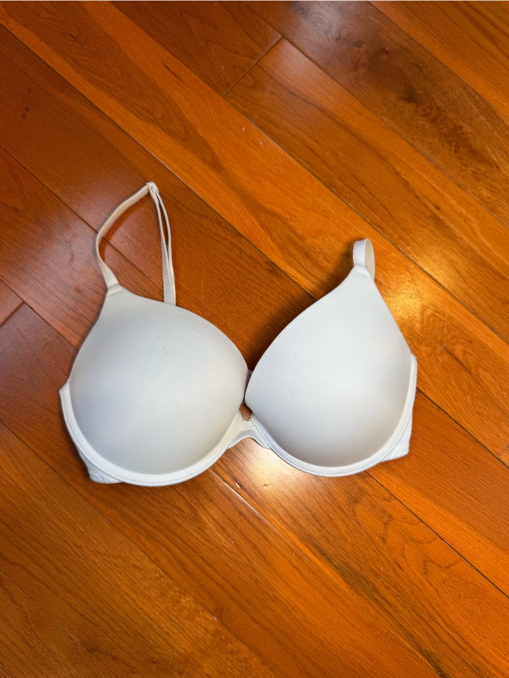 PINK Victoria's Secret White Strapless Push-Up Bra